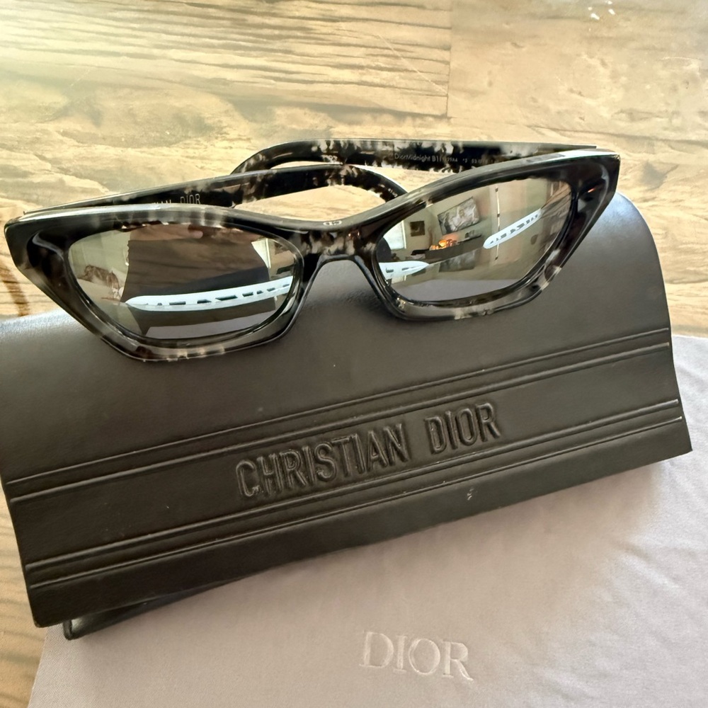 Dior Tortoiseshell Cat-Eye Sunglasses